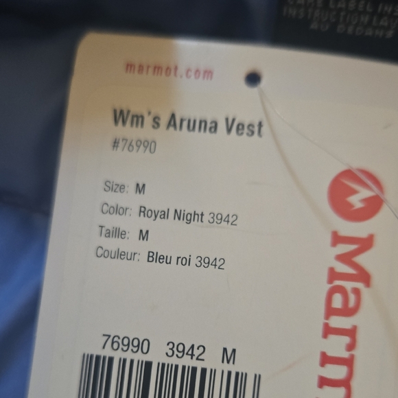 Marmot Royal Blue Puffer Vest - Picture 3 of 3